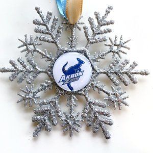 Univ of Akron ZIPPYS Handmade Snowflake *NEW*